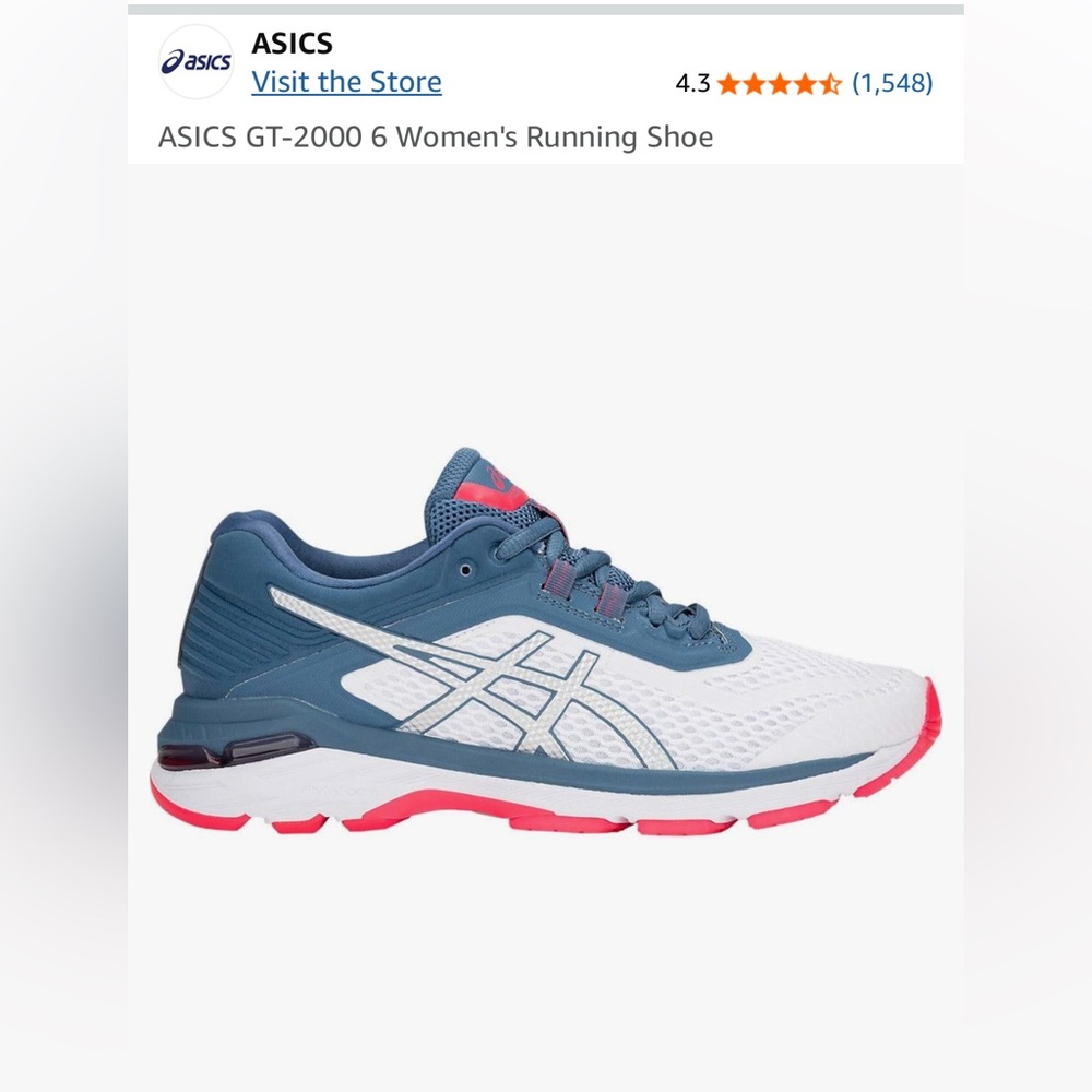 Women’s asics running shoe size 8